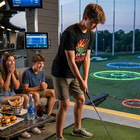 Let Me Cook - Adult Golf T-Shirt