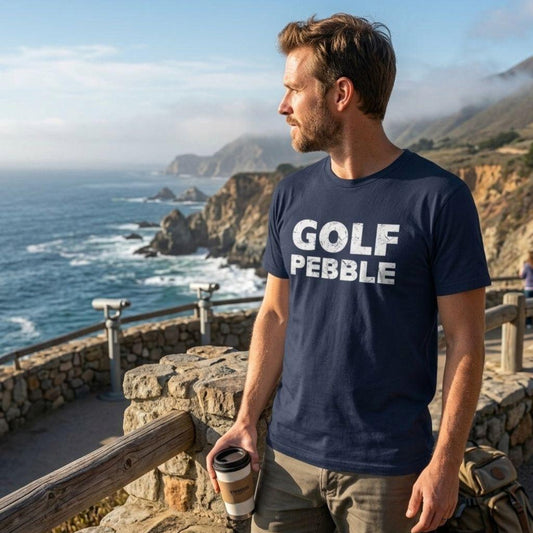 Golf Pebble - Adult Golf T-Shirt