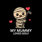 My Mummy Loves Golf  - Youth Halloween Golf T-Shirt
