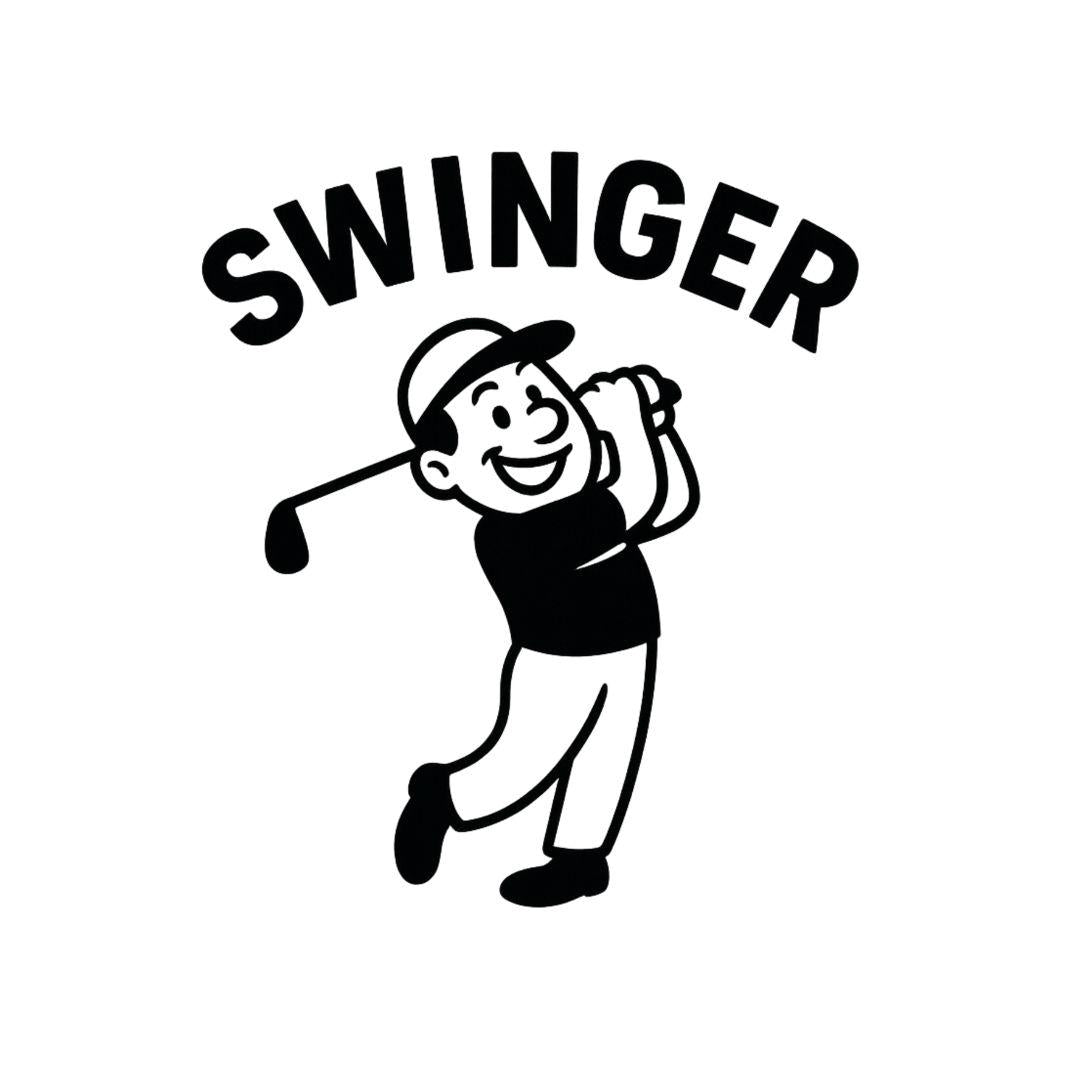 Swinger - Retro Cartoon Golf Sweatshirt