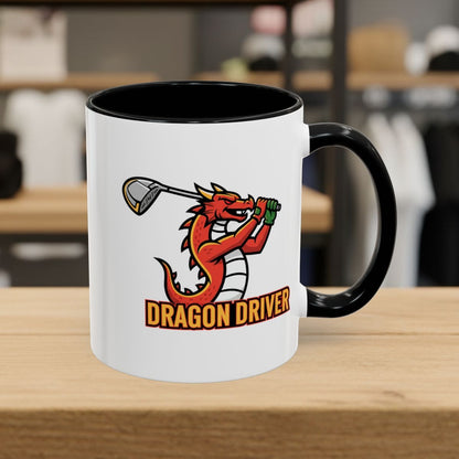 Dragon Driver - Golf Mug - 11oz in Black