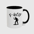 F-Golf (Male) - Golf Mug in Black