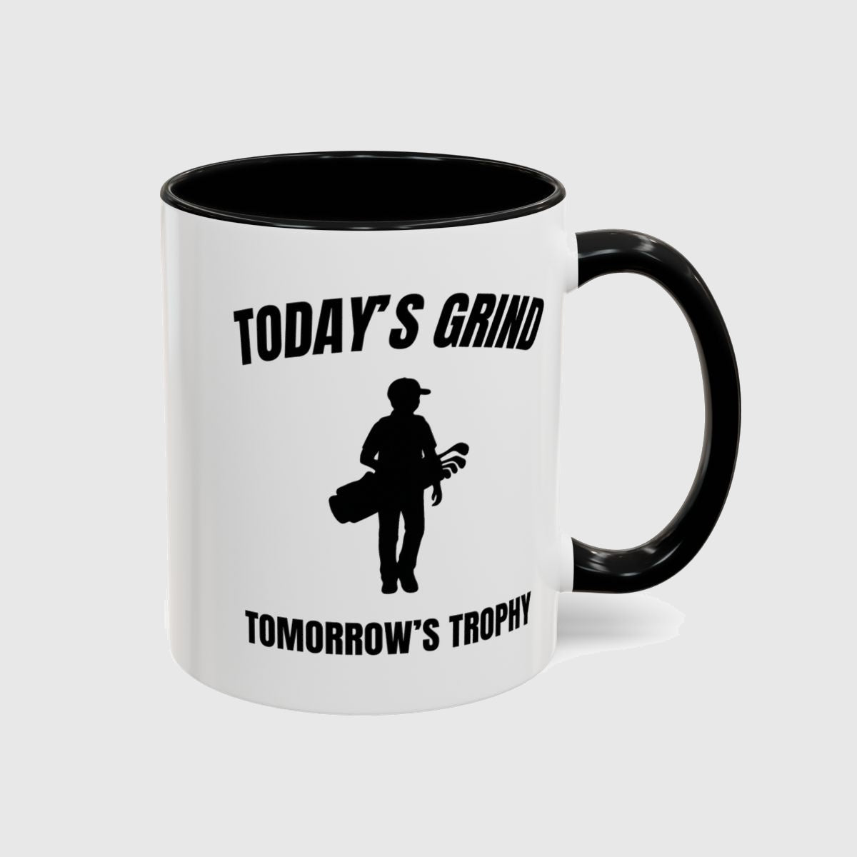 Today's Grind - Tomorrow's Trophy (male) - Golf Mug in Black
