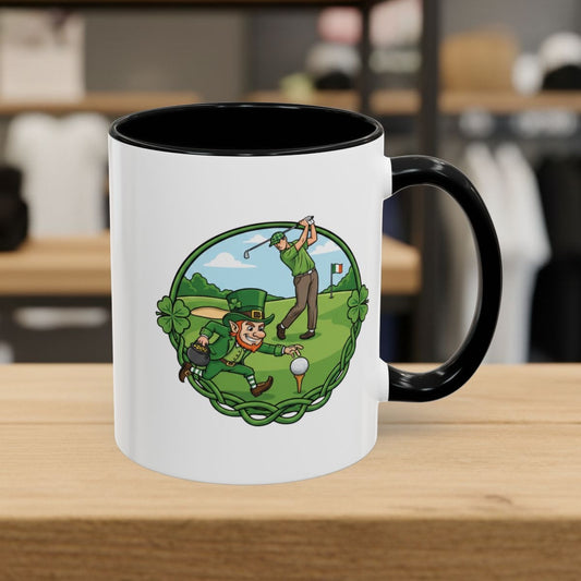 The Leprechaun Stole My Ball! - Golf Mug - 11oz in Black