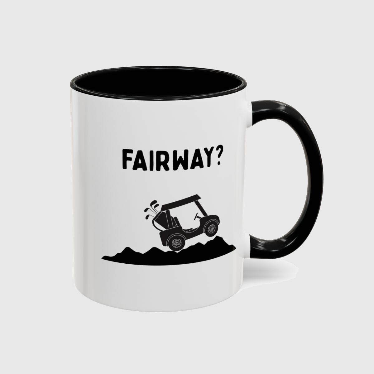Fairway? - Golf Mug in Black