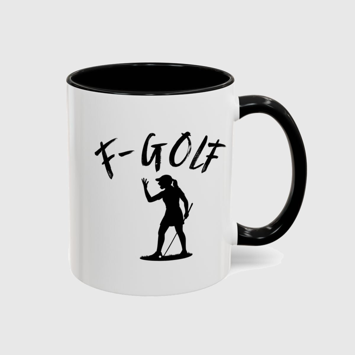 F-Golf (Female) - Golf Mug in Black