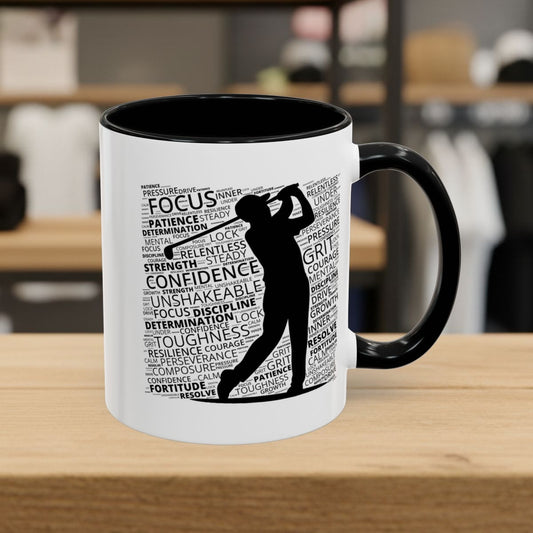 Unleash Your Mental Game (Male) - Golf Mug - 11oz in Black