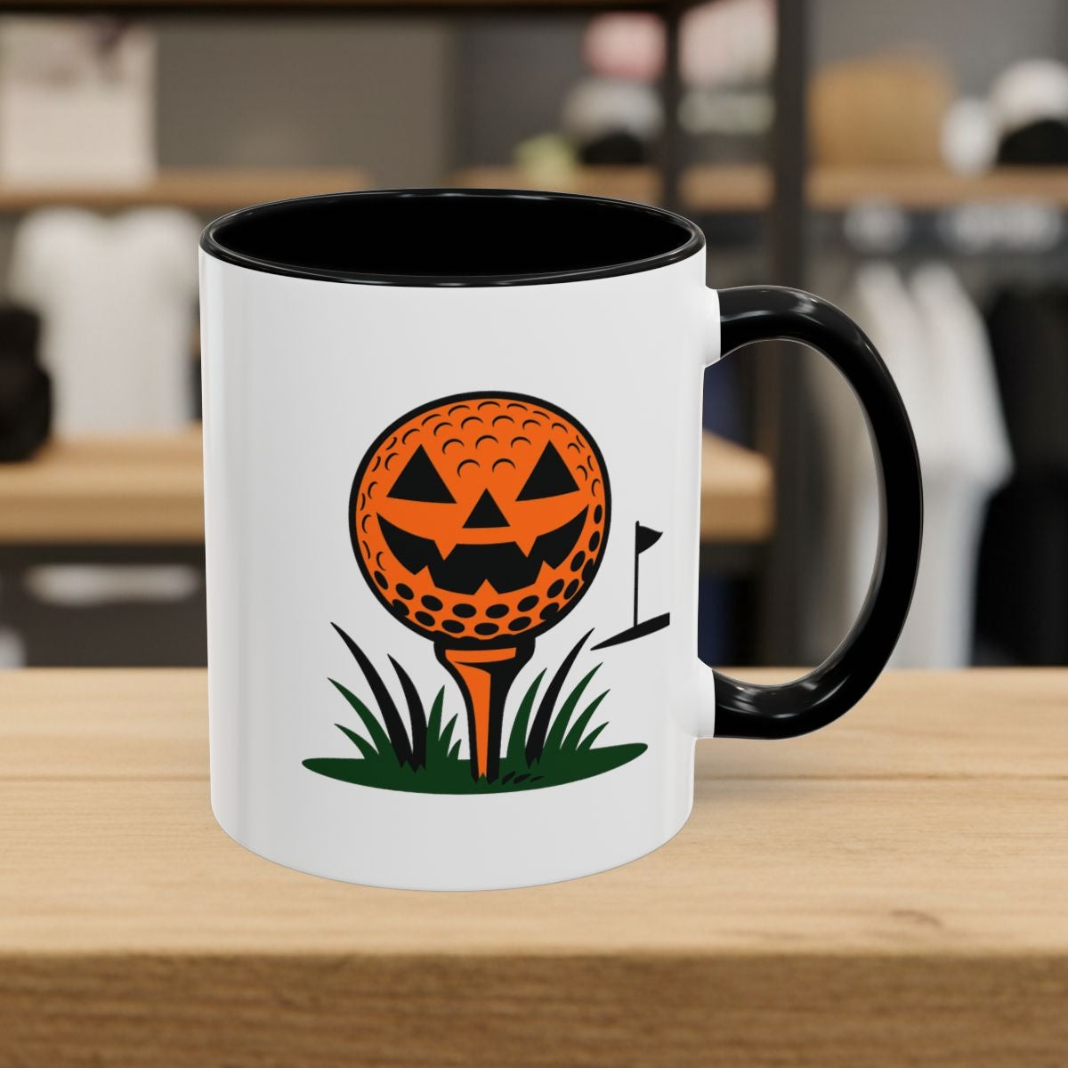 Tee Time Terror - Golf Mug - 11oz in Black