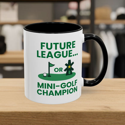 Future League or Mini-Golf Champion - Golf Mug - 11oz in Black
