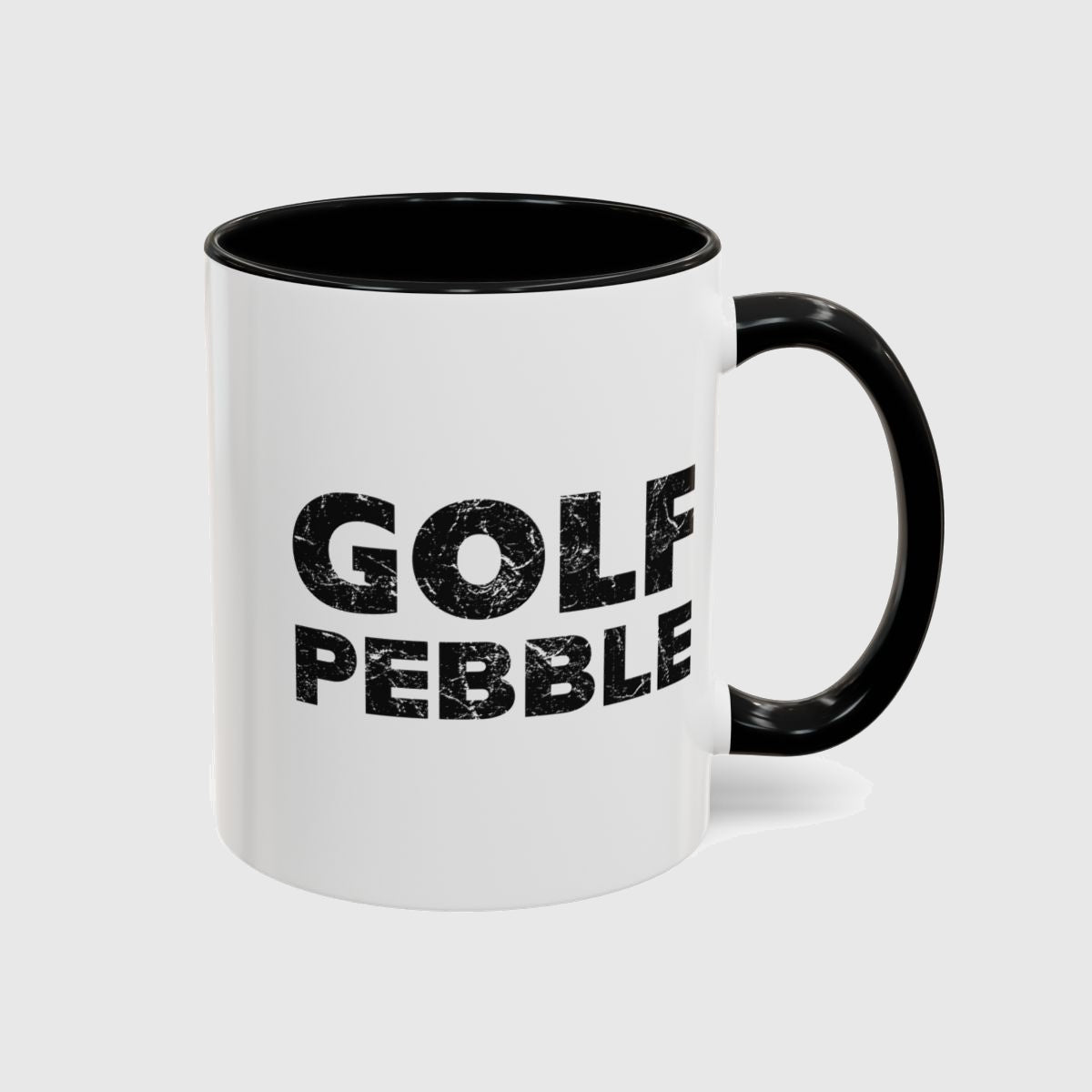 Golf Pebble - Golf Mug in Black