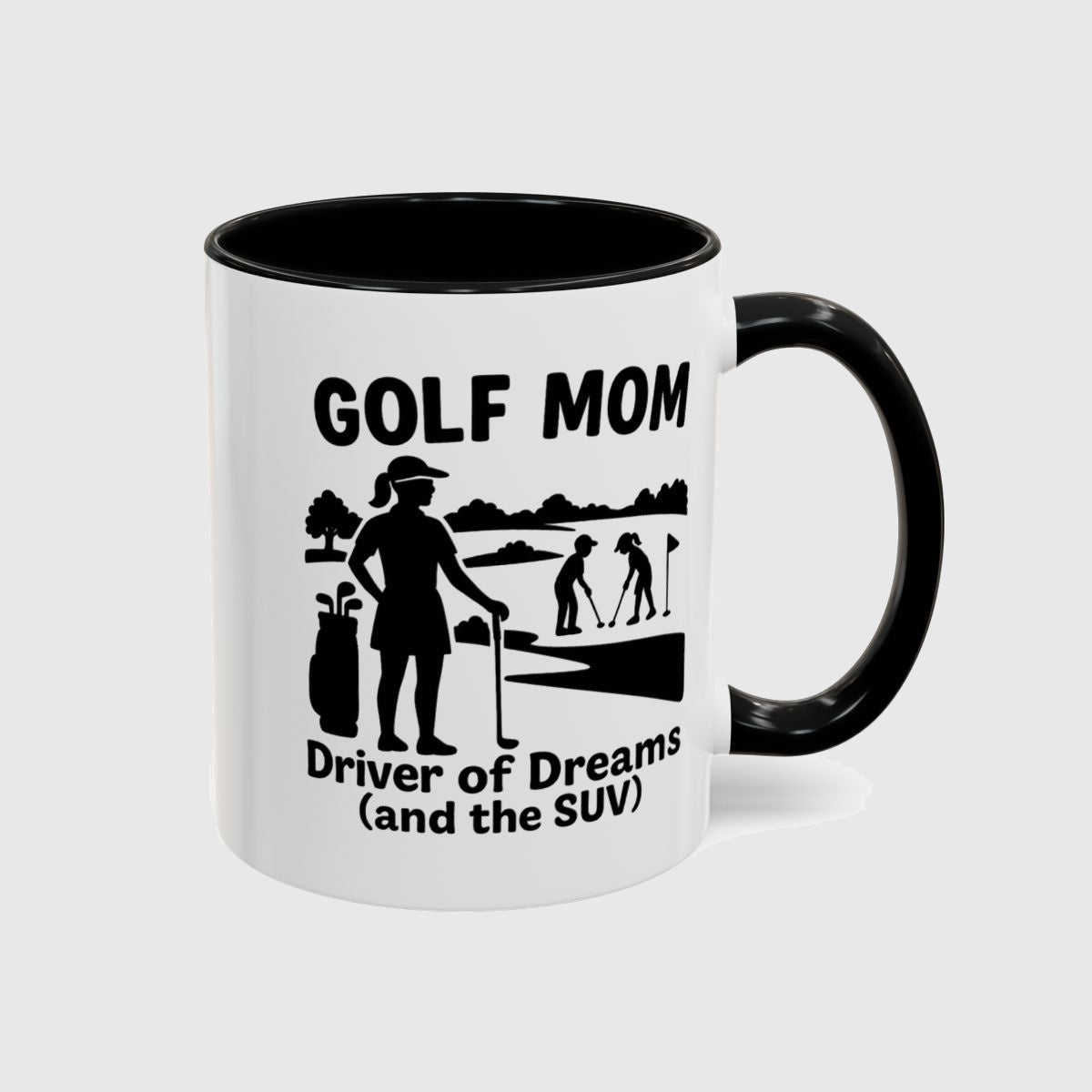 Golf Mom - Golf Mug in Black