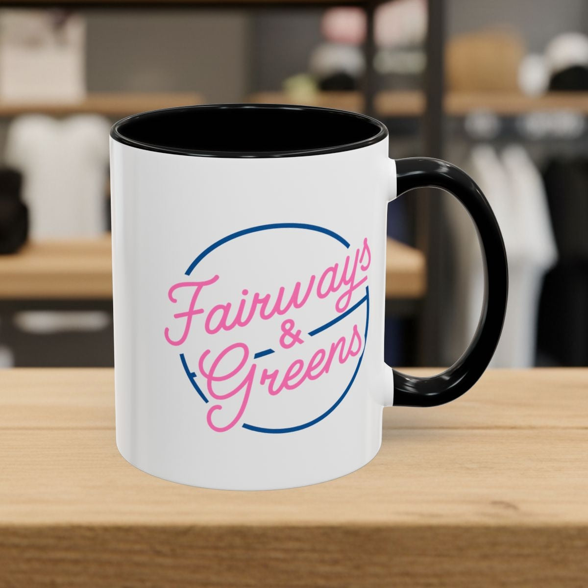Fairways & Greens - Golf Mug - 11oz in Black