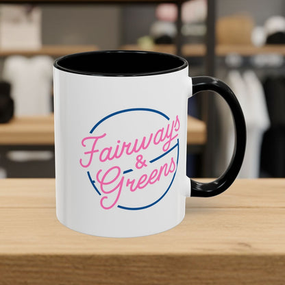Fairways & Greens - Golf Mug - 11oz in Black
