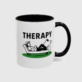 Golf Therapy - Golf Mug in Black