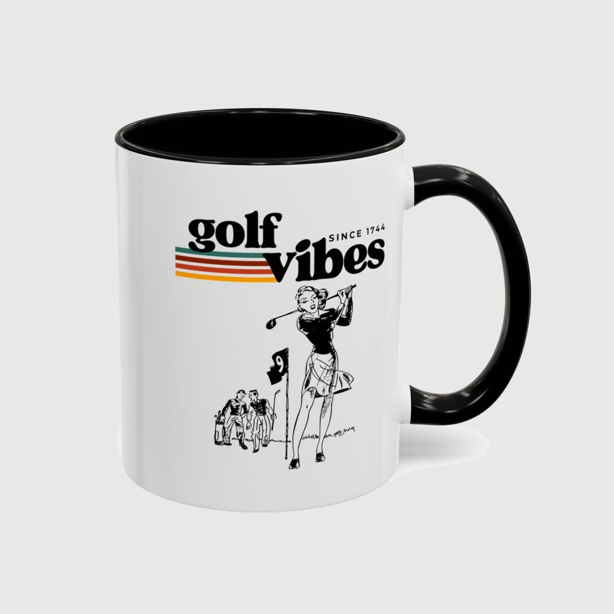 Golf Vibes Retro - Golf Mug in Black