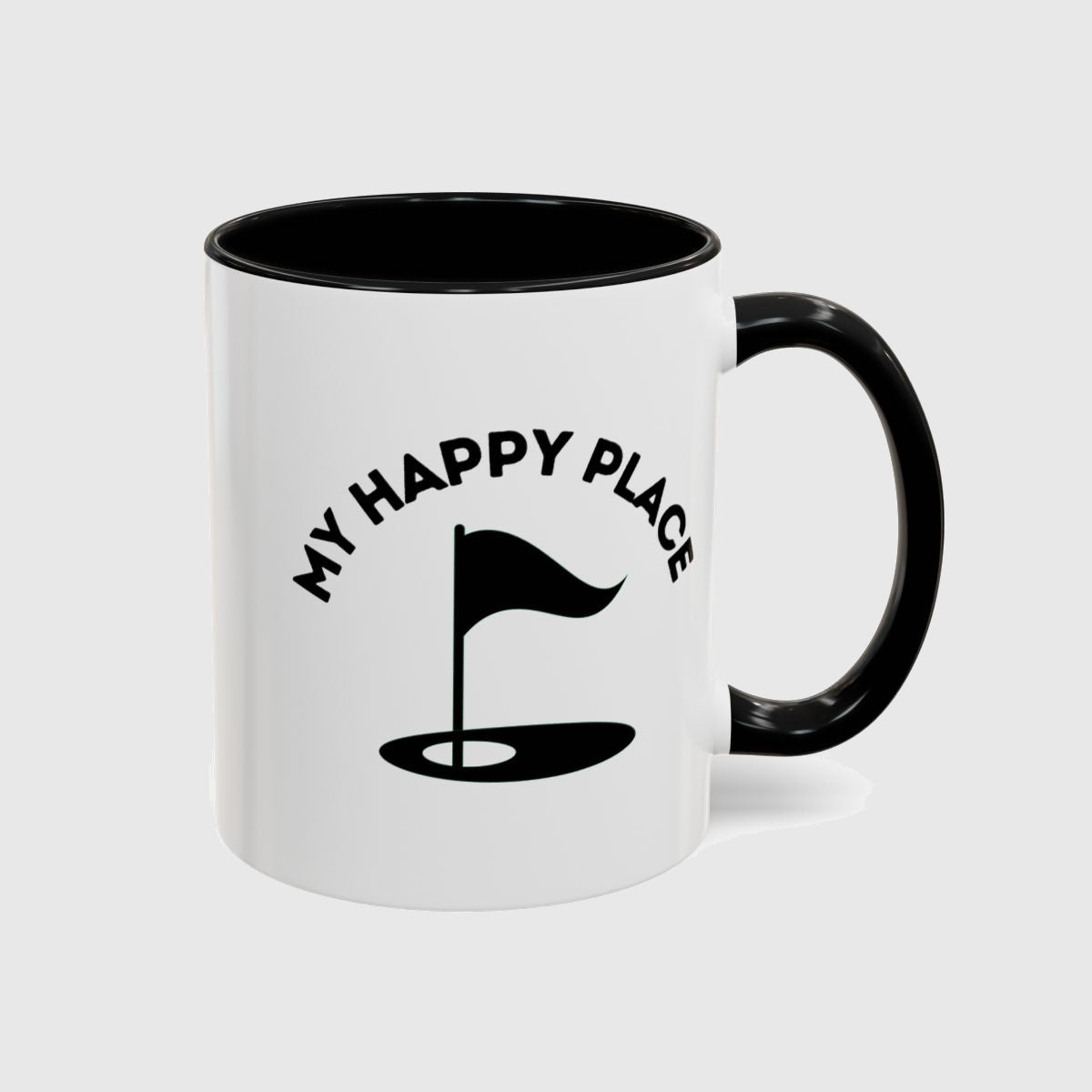 My Happy Place - Golf Mug in Black