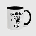 Swinger - Golf Mug in Black