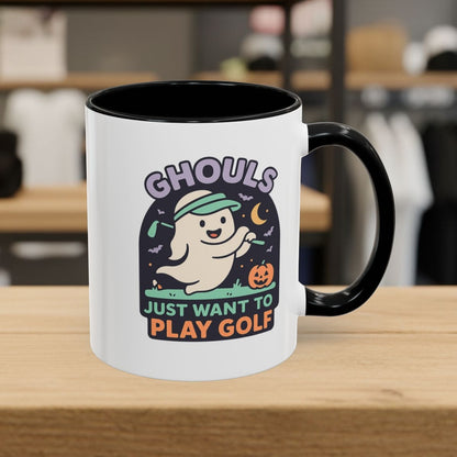 Ghouls Just Wanna Play Golf - Golf Mug - 11oz in Black