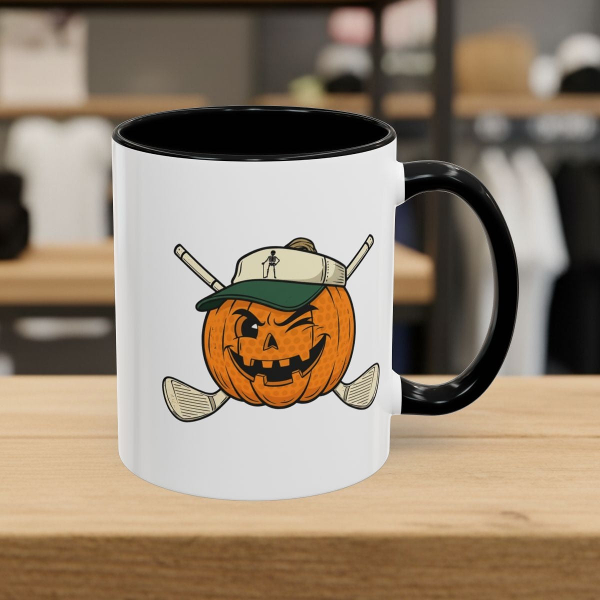 Golf or Gourd - Golf Mug - 11oz in Black