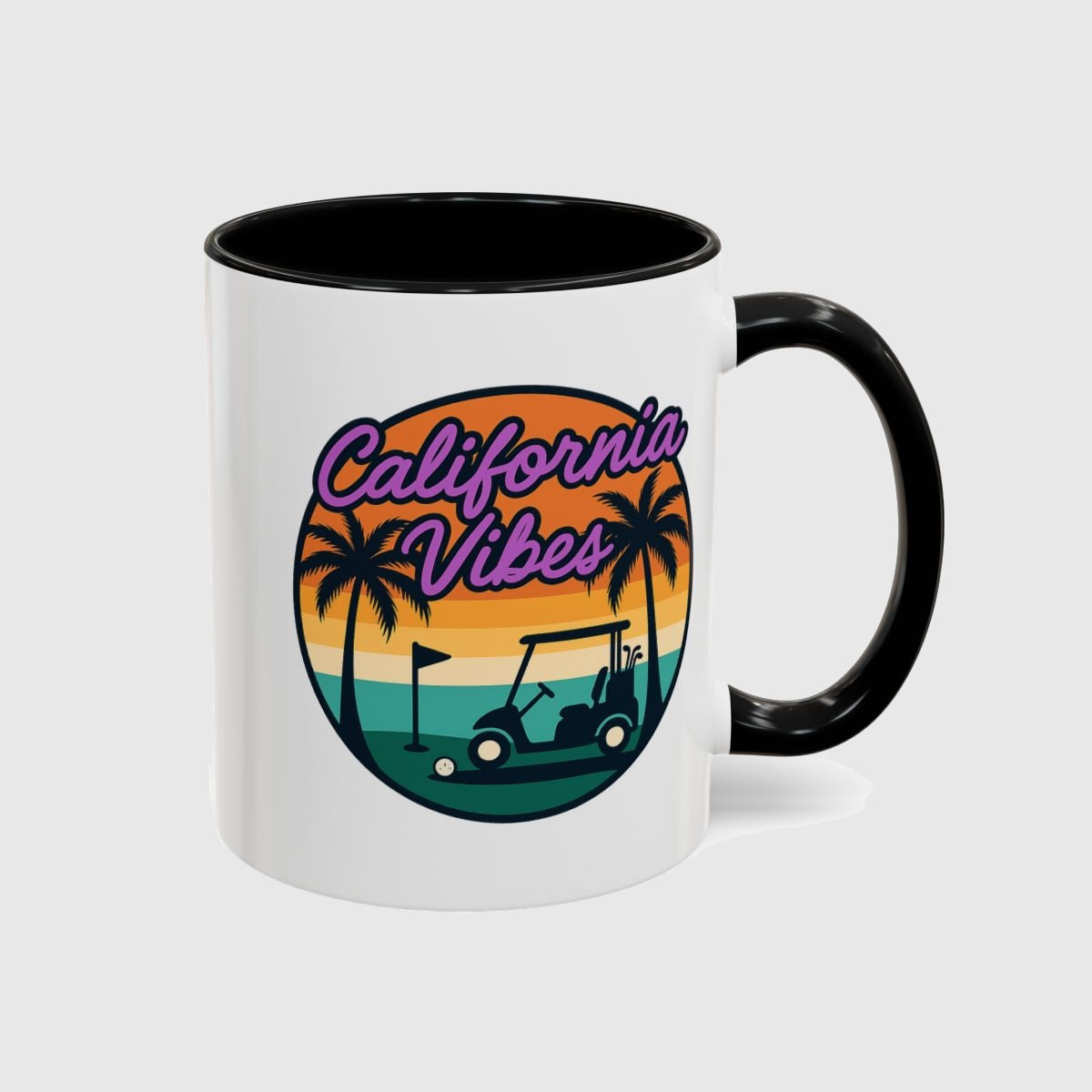 Golf Vibes - California Coast Edition - Golf Mug in Black