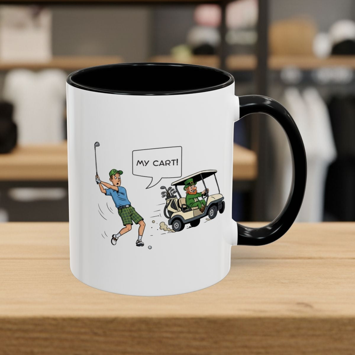 My Cart! - Golf Mug - 11oz in Black