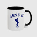 SEND IT (Male) - Golf Mug in Black