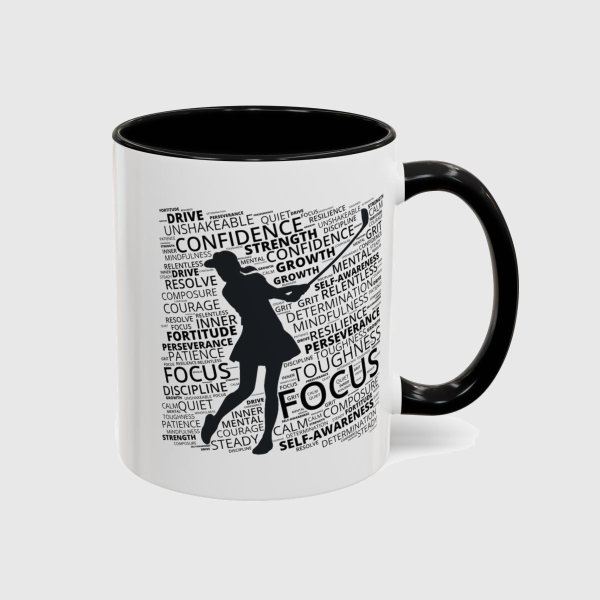 Unleash Your Mental Game (Female) - Golf Mug in Black