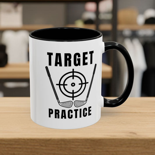 Target Practice - Golf Mug - 11oz in Black