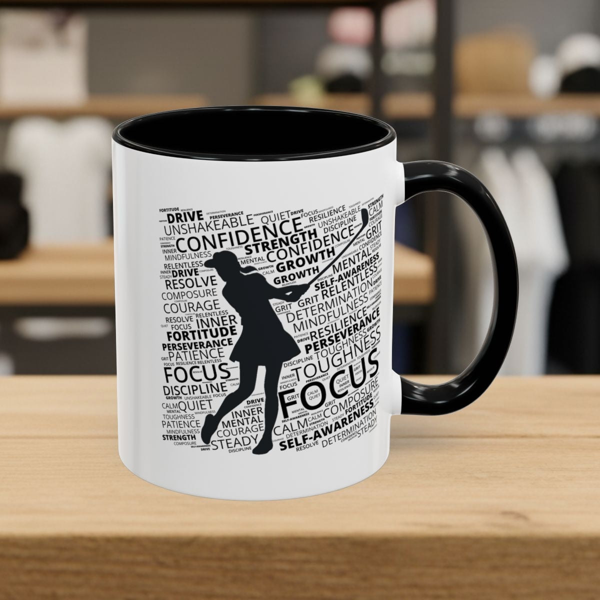 Unleash Your Mental Game (Female) - Golf Mug - 11oz in Black