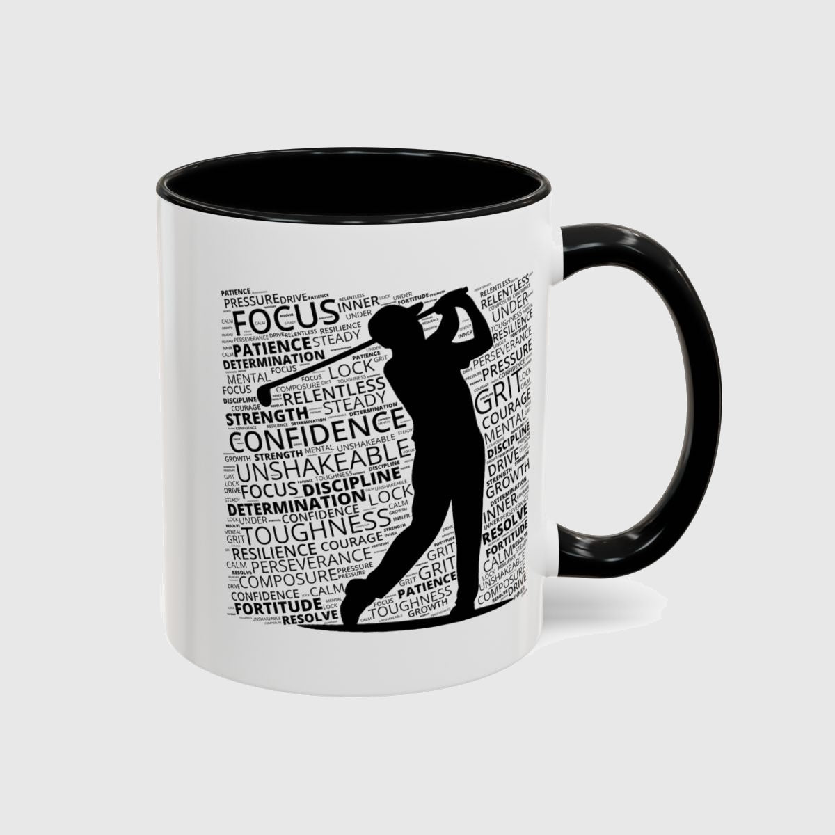 Unleash Your Mental Game (Male) - Golf Mug in Black