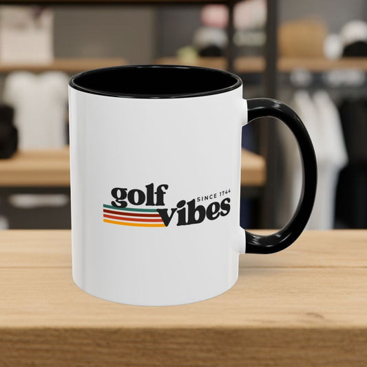 Golf Vibes - Golf Mug - 11oz in Black