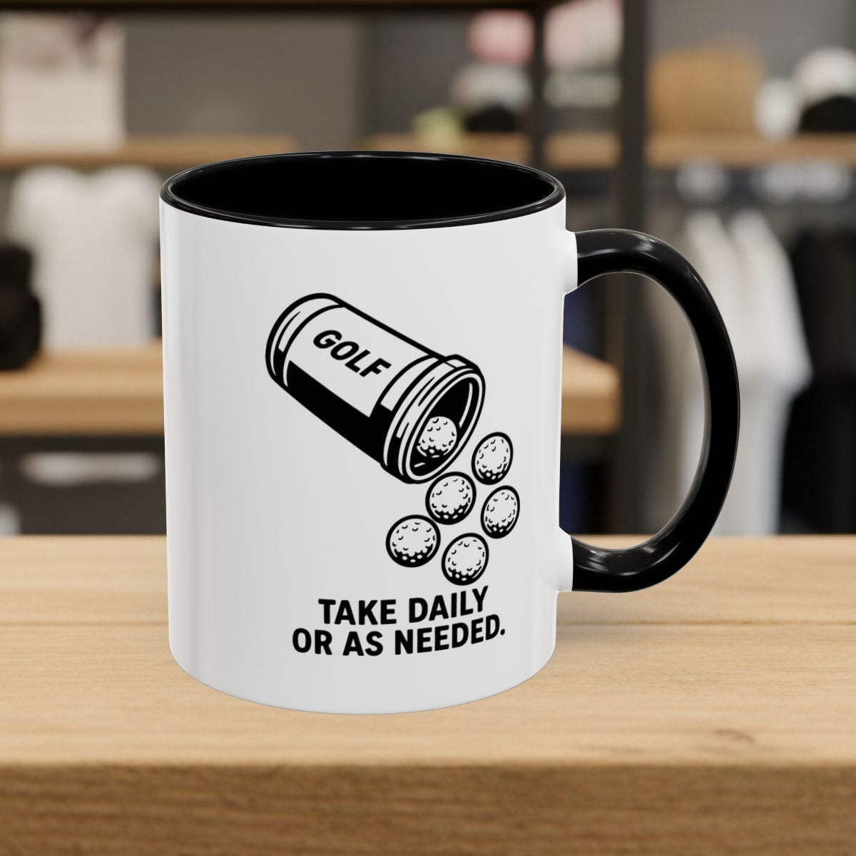 Golf Prescription - Golf Mug - 11oz in Black
