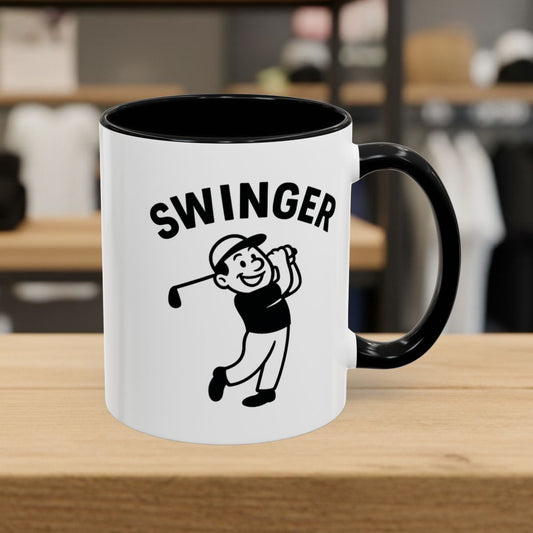 Swinger - Golf Mug - 11oz in Black