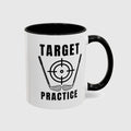 Target Practice - Golf Mug in Black