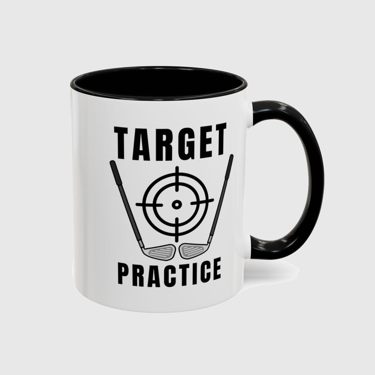 Target Practice - Golf Mug in Black