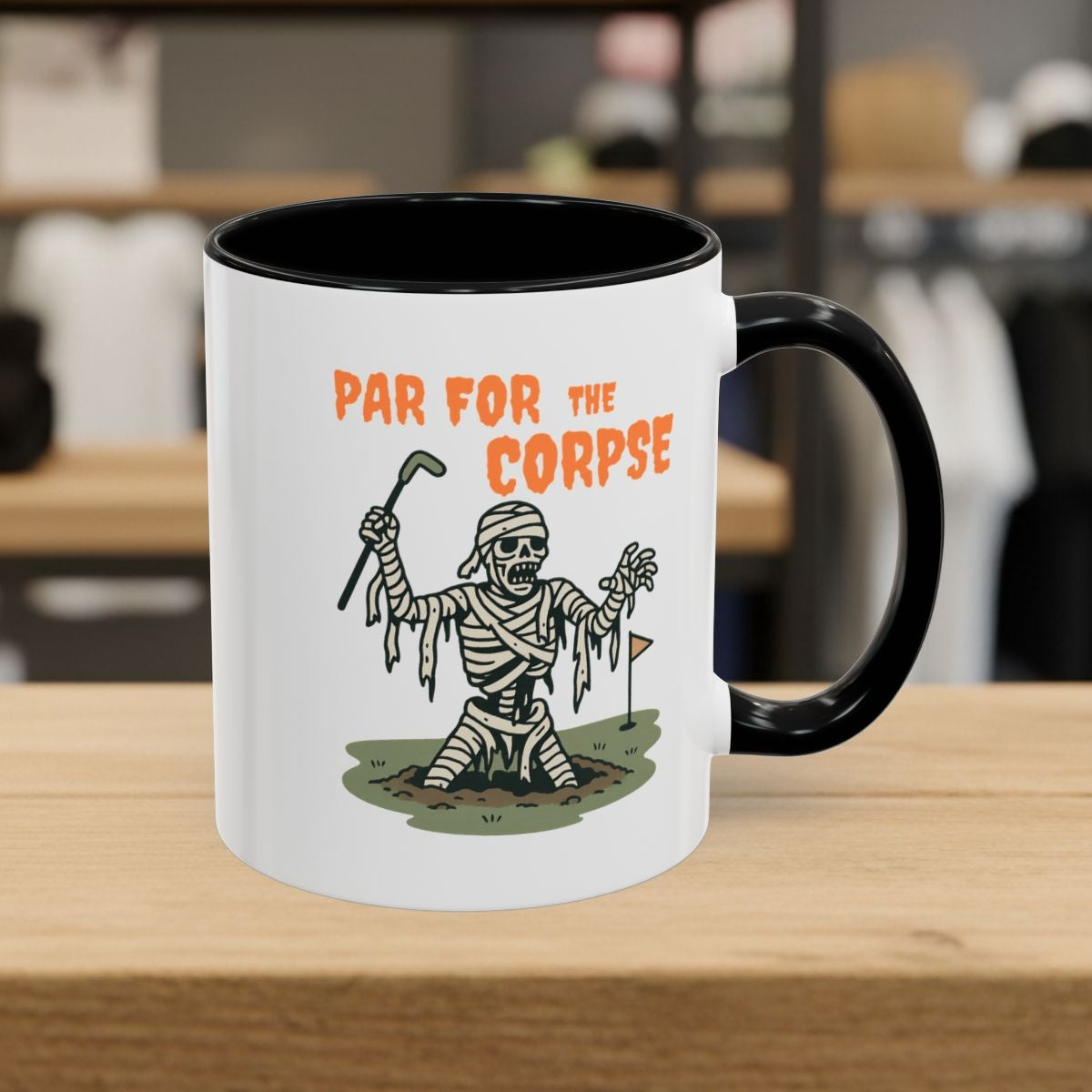 Par for the Corpse - Golf Mug - 11oz in Black