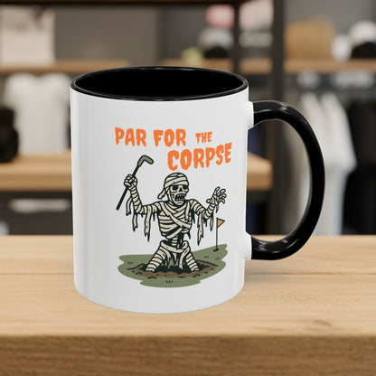 Par for the Corpse - Golf Mug - 11oz in Black