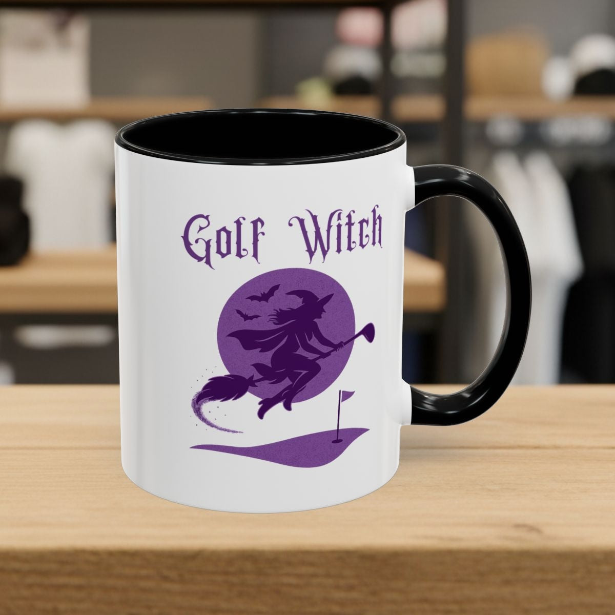 Golf Witch - Golf Mug - 11oz in Black