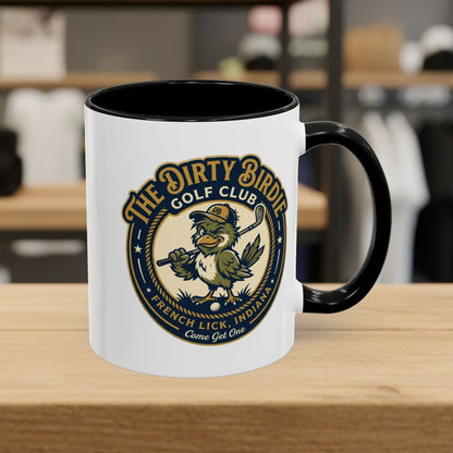 The Dirty Birdie Golf Club - French Lick, Indiana - Golf Mug in Black