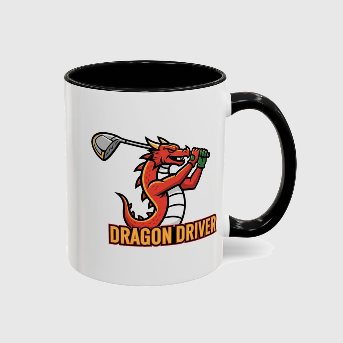 Dragon Driver - Golf Mug in Black