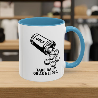 Golf Prescription - Golf Mug - 11oz in Light Blue