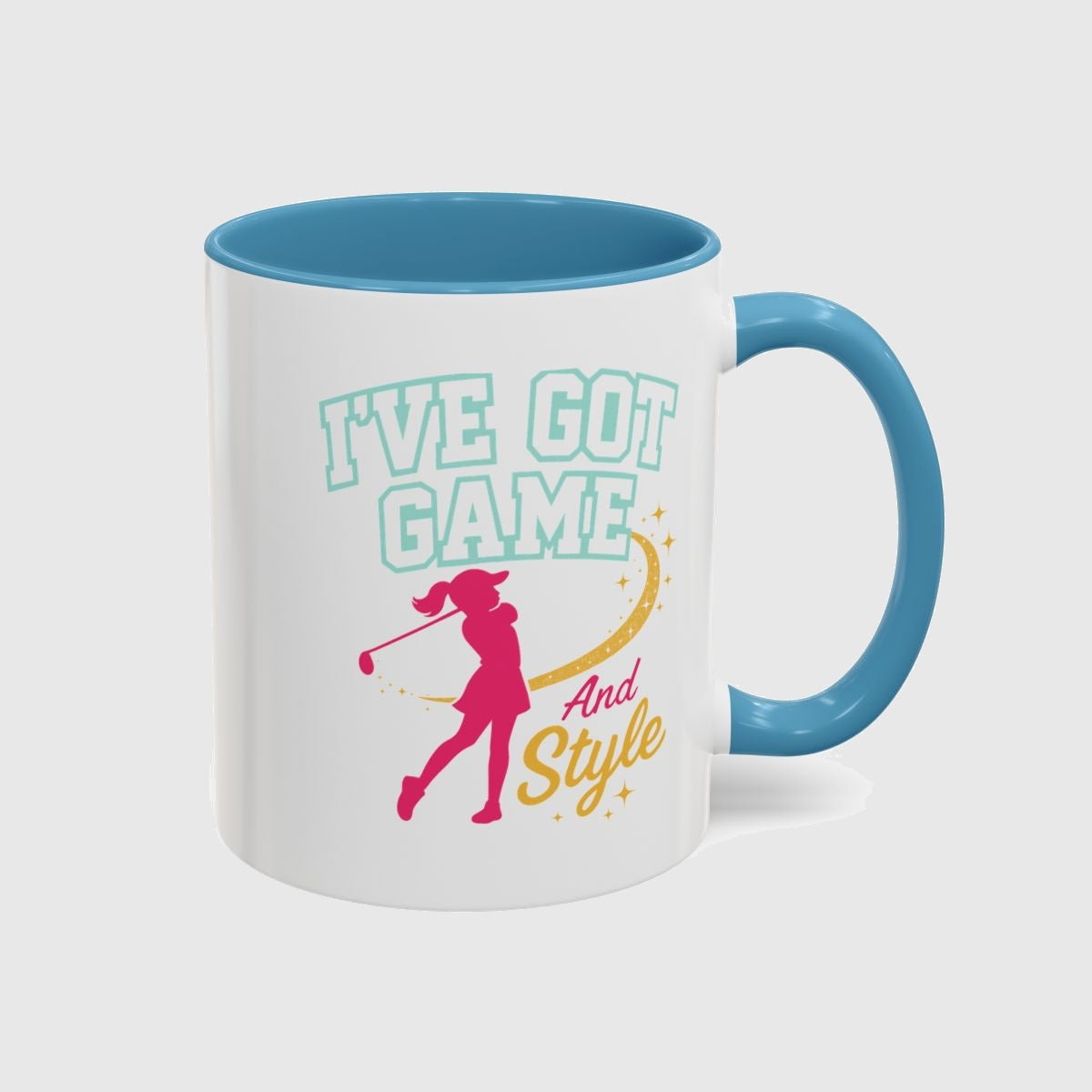I've Got Game And Style - Golf Mug in Light Blue