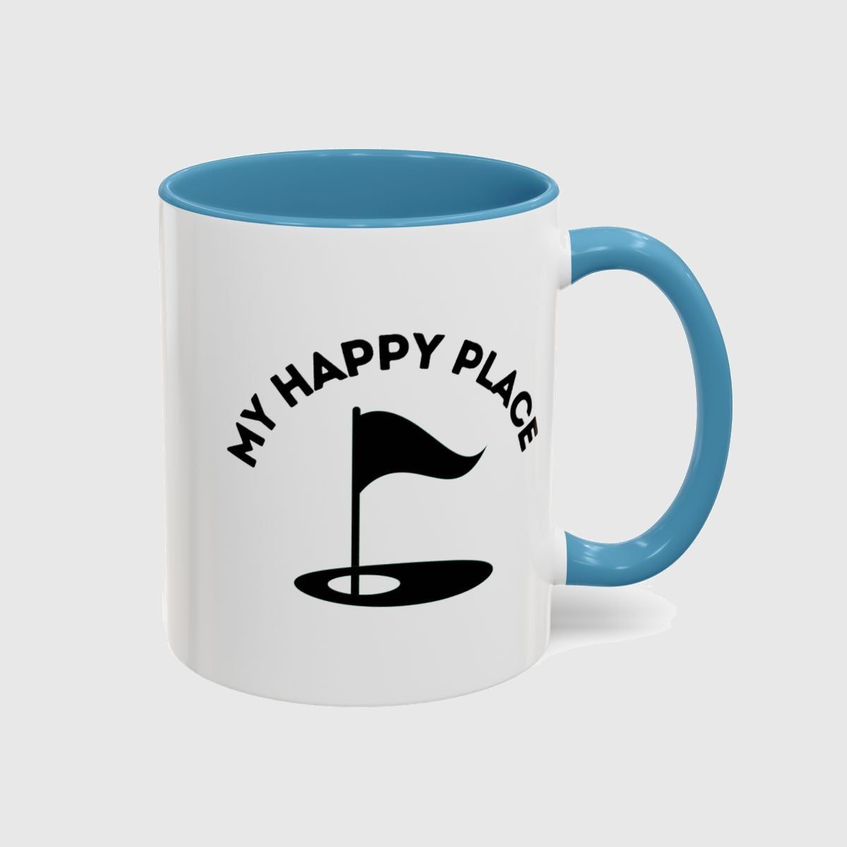 My Happy Place - Golf Mug in Light Blue