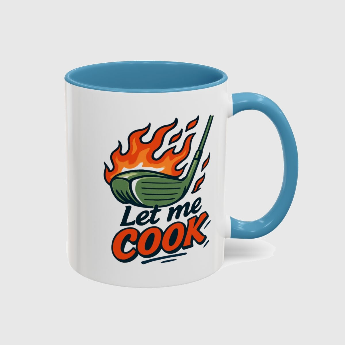 Let Me Cook - Golf Mug in Light Blue