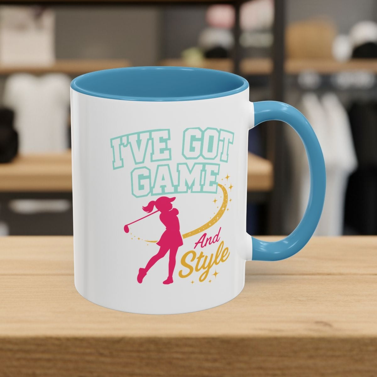 I've Got Game And Style - Golf Mug - 11oz in Light Blue