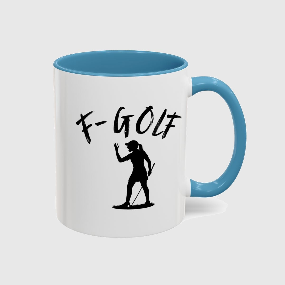 F-Golf (Female) - Golf Mug in Light Blue