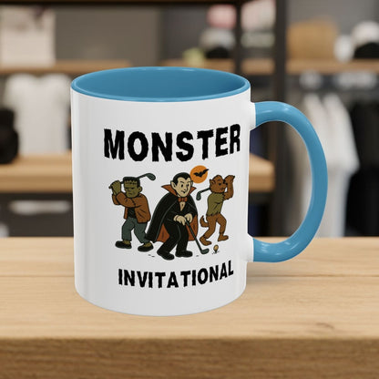 Monster Invitational - Golf Mug - 11oz in Light Blue