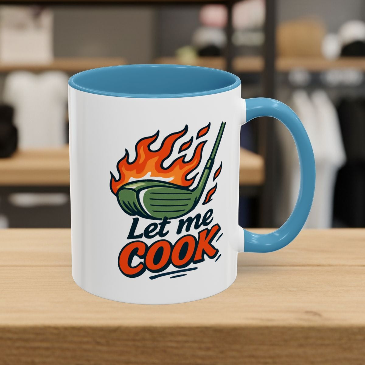 Let Me Cook - Golf Mug - 11oz in Light Blue