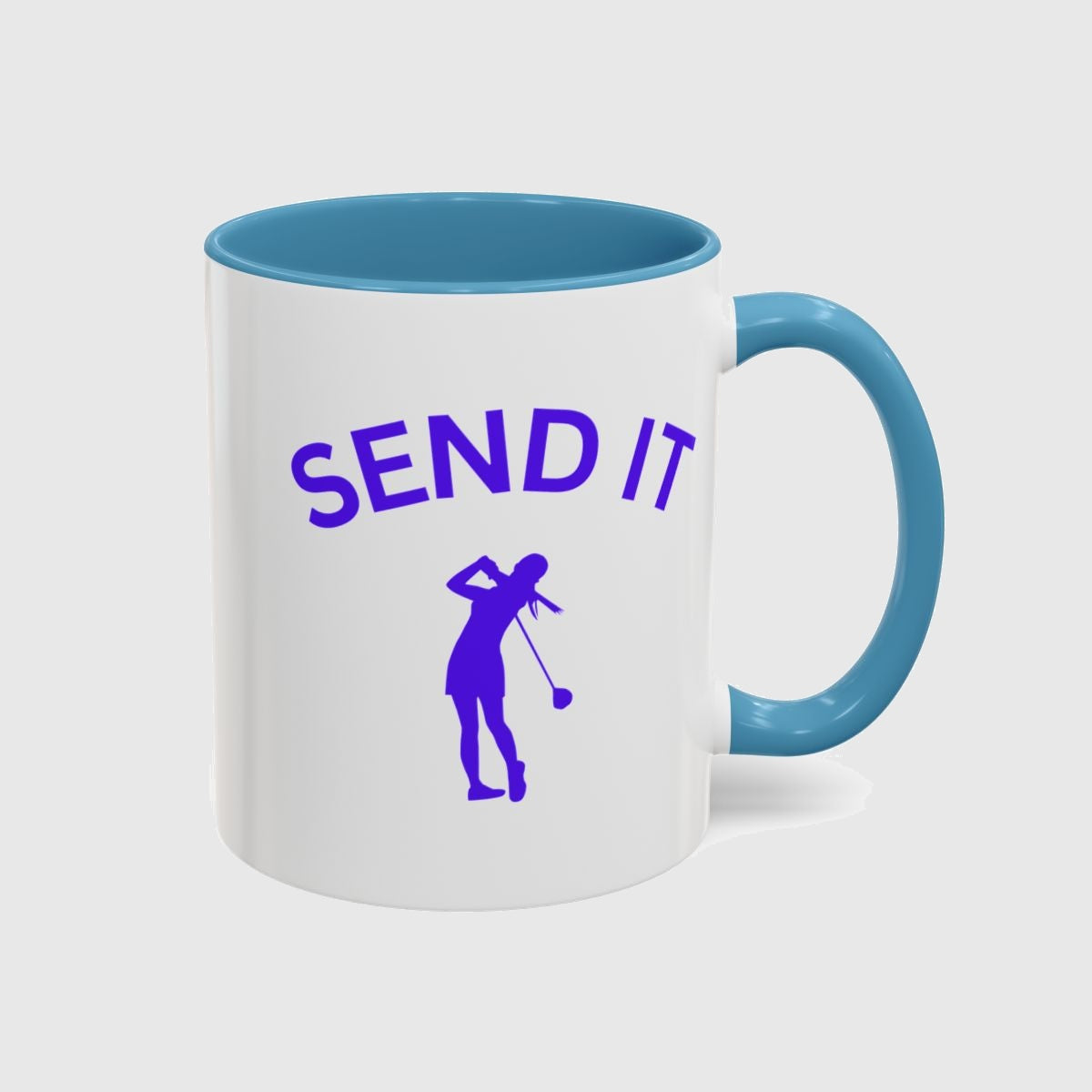 SEND IT (Female) - Golf Mug in Light Blue