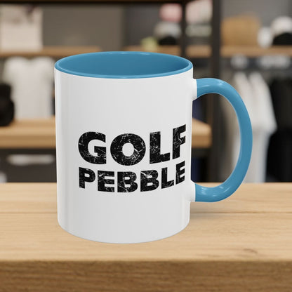 Golf Pebble - Golf Mug - 11oz in Light Blue